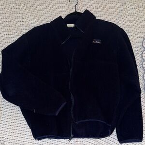 L.L. Bean Midnight Blue Fleece Jacket